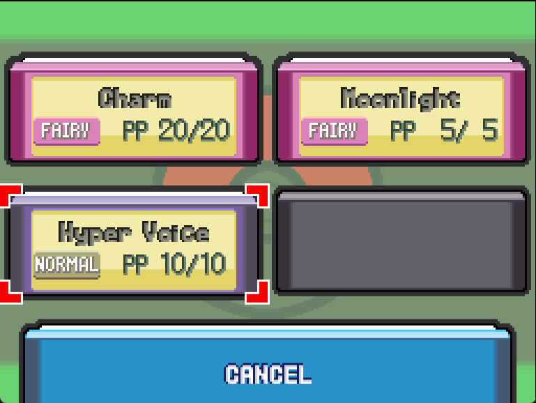 Clefairy with Fairy type in battle