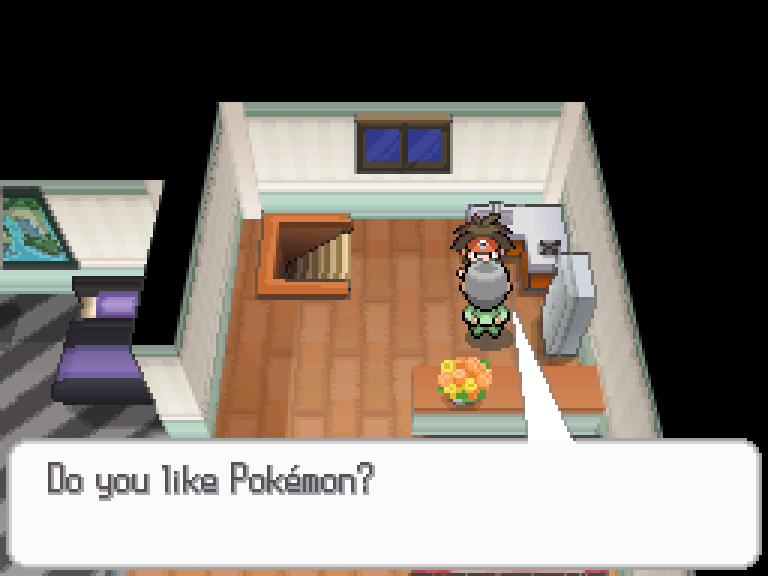 Janitor asking us “Do you like Pokémon?”